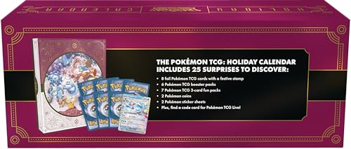Pokémon TCG Calendar Vacanță 2025, 25 surprize