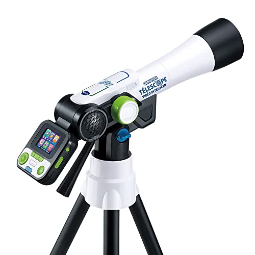 VTech - Telescopul video interactiv Genius XL, telescop pentru copii cu ecran digital color, in limba frnceza