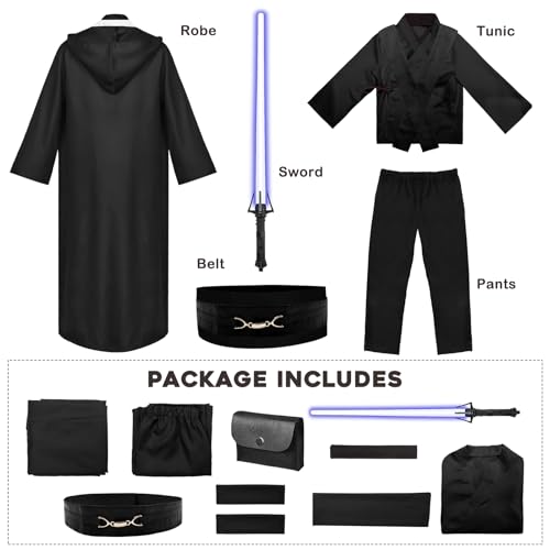 Angenster Costum Halloween Razboinic Sky Walker, 9 piese