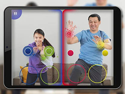 Hasbro Twister Air, joc AR Twister, conectare cu dispozitive smart, joc de mișcare, de la 8 ani, versiune în limba germană