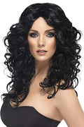 Smiffy's Peruca Glamour neagra, lunga buclata