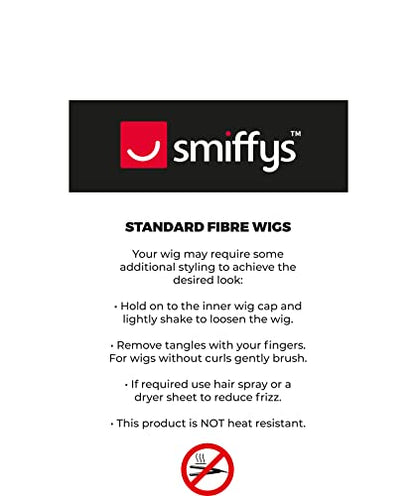 Peruca gotica neagra stil baroc cu bucle - Smiffys