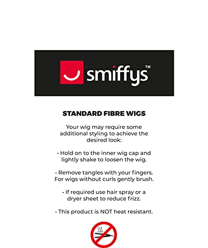 Peruca de rockstar, neagră Smiffys