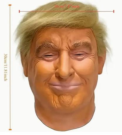 Mască latex Donald Trump, petrecere cosplay