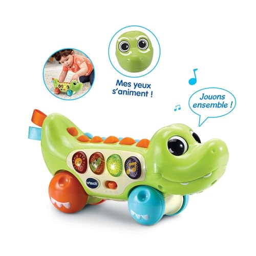 VTech Crocodil Roulant Jucărie Muzicală, 6+ luni (franceză)