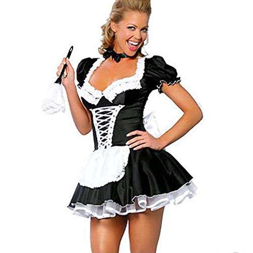 Costum Cosplay Sexy pentru Femei - Uniformă de Servitoare Franceză, Rochie Fancy cu Schürze (3XL)
