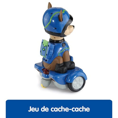 VTech - Hoverboard-ul lui Chase din Paw Patrol, figurina interactivă de 26 cm, jucărie electronică cu sunete și lumini, cadou pentru copii de 2-6 ani.