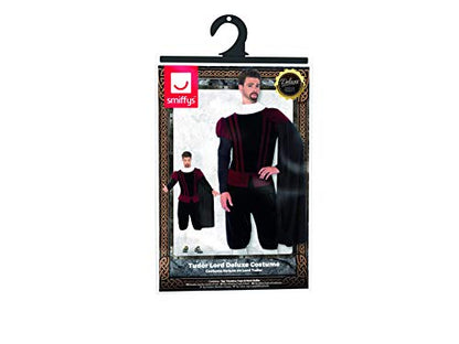 Smiffys Costum Tudor Lord Deluxe, negru