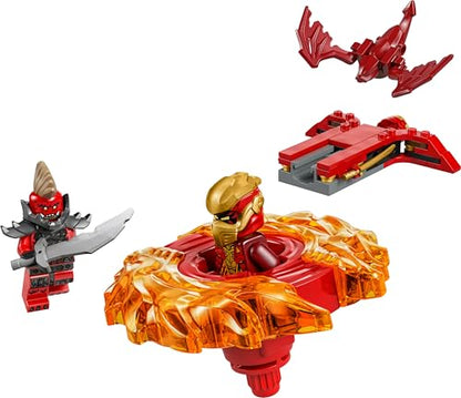 LEGO NINJAGO Spinner Spinjitzu al lui Kai - Jucărie Ninja cu 2 Minifiguri - Set de joacă mic pentru copii - Cadou pentru băieți și fete de la 6 ani 71823