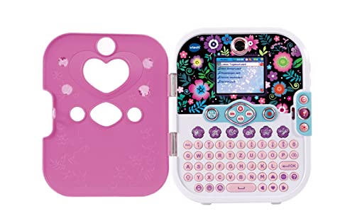 VTech Kidisecrets Selfie Music 2.0 – Jurnal pentru copii cu 2 camere, MP3 player, recunoaștere facială și efecte de lumină – Pentru copii de 6-12 ani