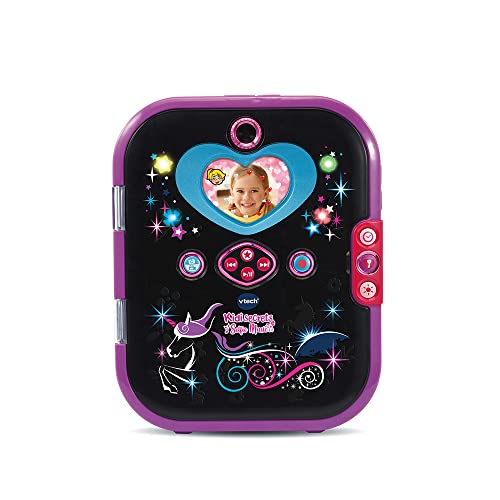 VTech KidiSecrets Selfie Music 2.0 Negru – Jurnal electronic cu recunoaștere facială – 6-12 ani – Versiune FR