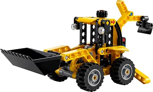 LEGO Technic Baggerlader - Set de jucărie pentru băieți și fete de la 7 ani, vehicul cu excavator, șape și braț 42197
