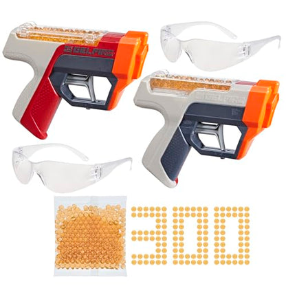 Pachet Nerf Pro Gelfire cu Pistoale cu Apă pentru Copii de 14+ Ani, Shooter-e cu Performanțe Ridicate, 300 de Ronde Hidratare și Ochelari de Protecție