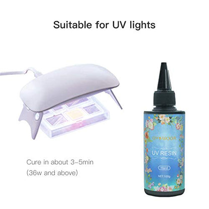 IHRDNNR Rasina UV transparenta 65g pentru bijuterii