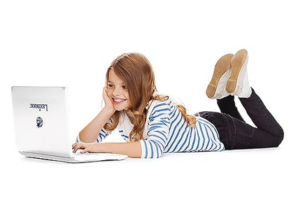 Computer de învățare Lexibook, bilingv, franceză/engleză, jucărie pentru copii, 170 activități pentru învățarea limbilor, matematică, logică și distracție, display mare, unic, JC599i1, alb.