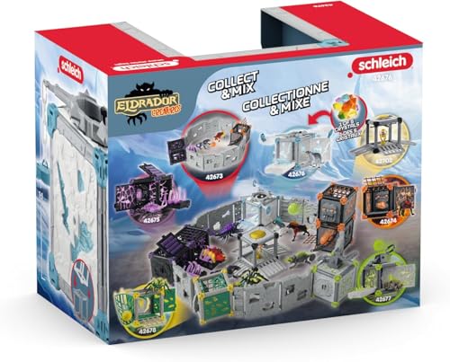 Schleich 42676 BattleCave Eisratte, 7 ani+, ELDRADOR CREATURES - Set de joc, 40 piese