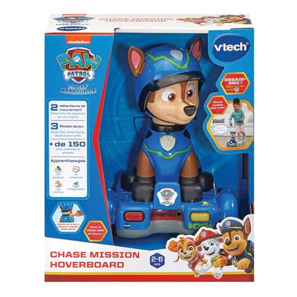 VTech - Hoverboard-ul lui Chase din Paw Patrol, figurina interactivă de 26 cm, jucărie electronică cu sunete și lumini, cadou pentru copii de 2-6 ani.