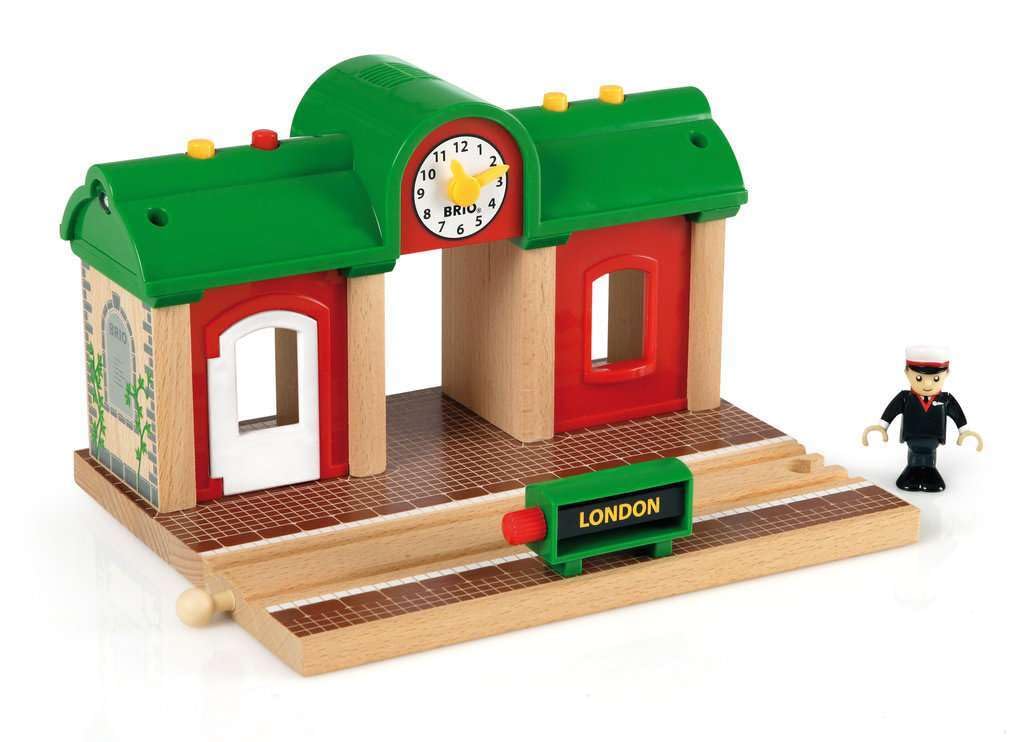 BRIO World 33578 Gară Vorbitoare Accesorii pentru Trenuri cu Funcție de Înregistrare - Jucărie pentru Copii Recomandată de la 3 Ani
