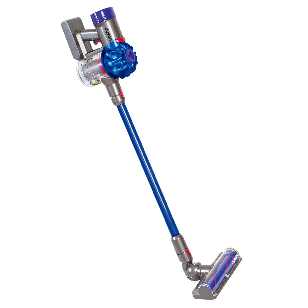 Casdon Dyson aspirator fără fir | Aspirator de jucărie interactiv și oficial licențiat Dyson | Distracție realistă în jocuri de rol!, Albastru, Mărime copil