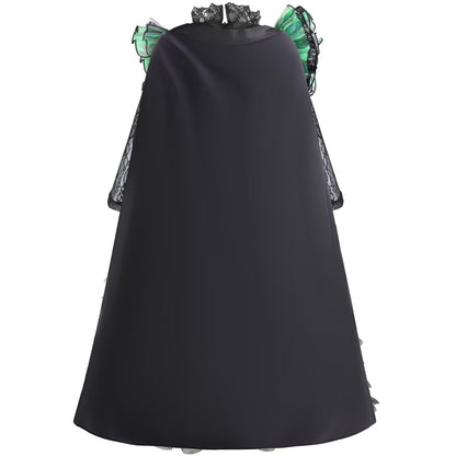 Tangsenyu Rochie de prințesă cu paiete și tul pentru copii costum Glinda vrăjitoare bună roz