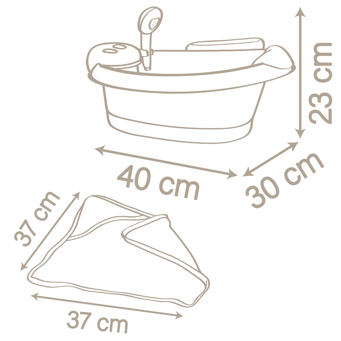 Set de joaca Smoby Baby Nurse - Baia
