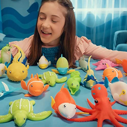 Sbabam Figurine marine squishy, 4 buc, 3+ ani