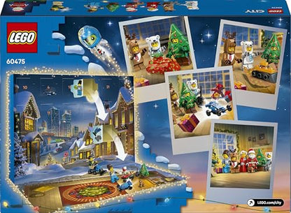 LEGO 60475 City Calendar Advent 2025, 24 surprize, 5+ ani