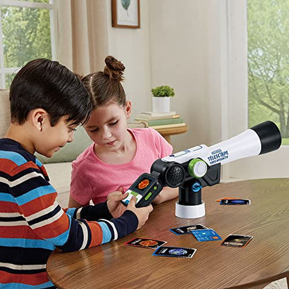 VTech - Telescopul video interactiv Genius XL, telescop pentru copii cu ecran digital color, in limba frnceza