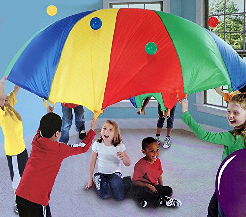Ballery Parașută de joacă colorată, 2M, 8 mânere