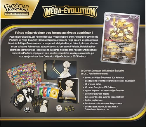 Pokémon: Mega Evolution Elite Trainer Box – Gardevoir (1 carte promo ilustrată, 9 pachete booster și accesorii premium)