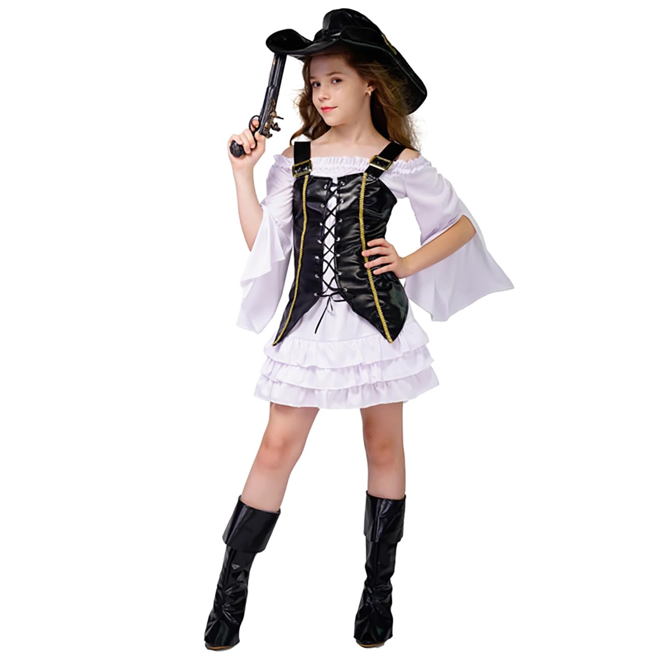 SEA HARE TAIBA01 Set de costum pirat pentru fete 10-12 ani