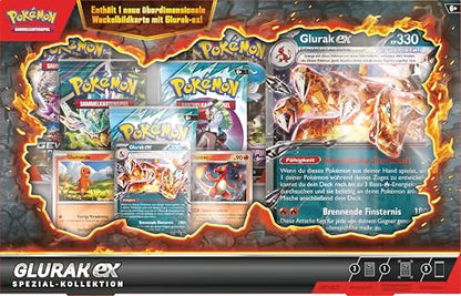 Pokémon TCG Colecție Glurak-ex, 5 pachete booster