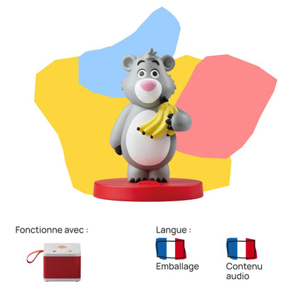 FABA Figurină sonoră Cartea Junglei și o altă poveste, 4+ ani (versiune franceză)