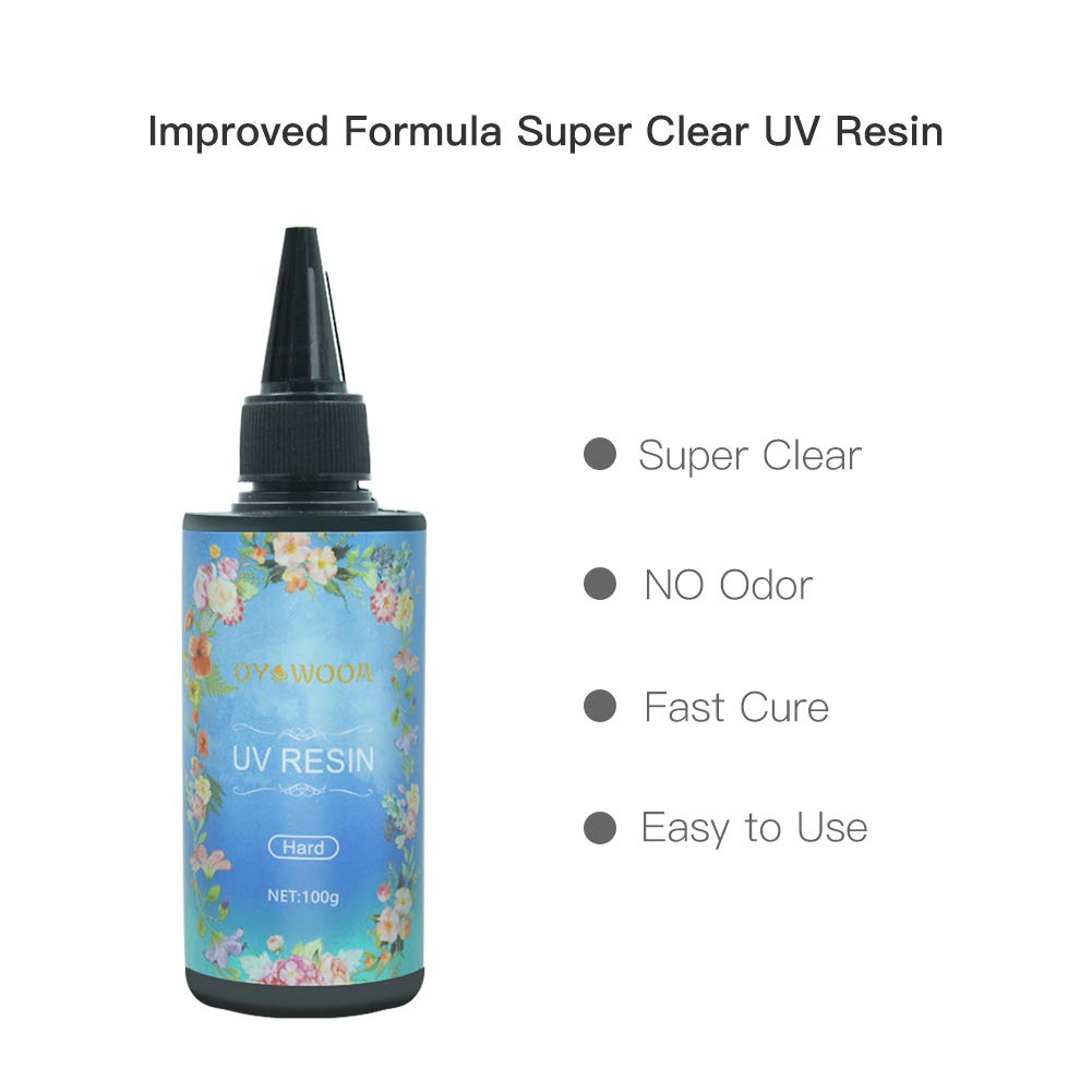 IHRDNNR Rasina UV transparenta 65g pentru bijuterii