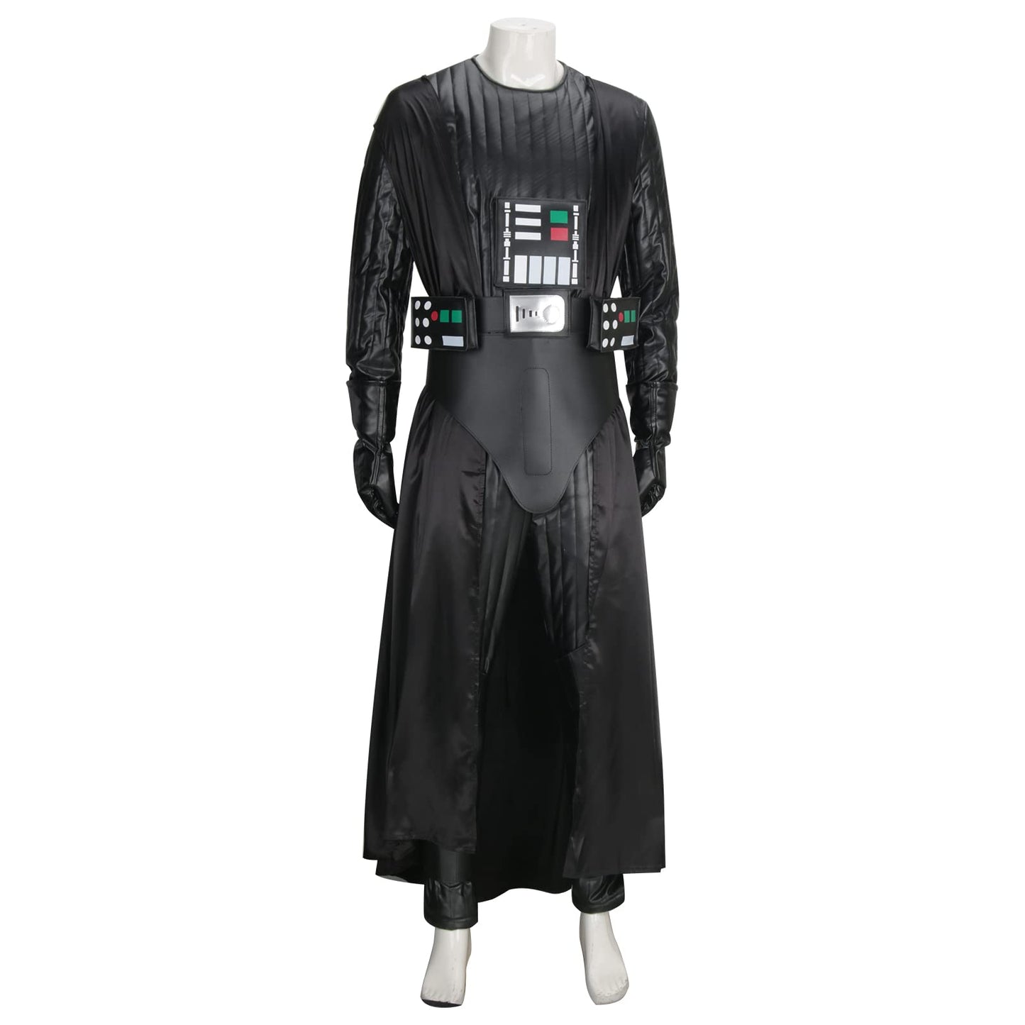 Costum de Darth Vader pentru bărbați, set complet cu capa deluxe, costum de Halloween, outfit cosplay (M)