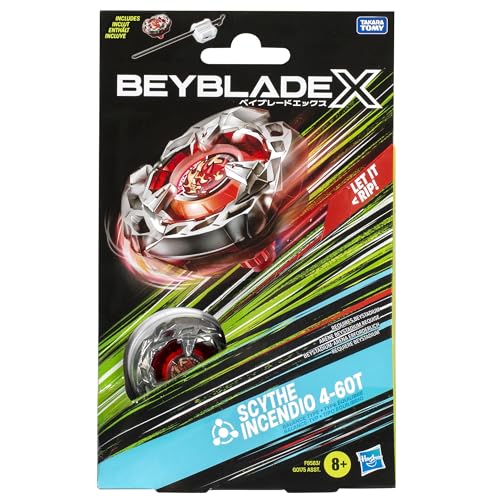 Beyblade X Scythe Incendio 4-60T Pachet de Start cu Kreisel și Starter