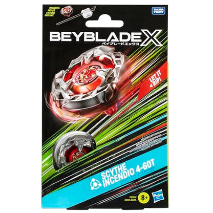 Beyblade X Scythe Incendio 4-60T Pachet de Start cu Kreisel și Starter