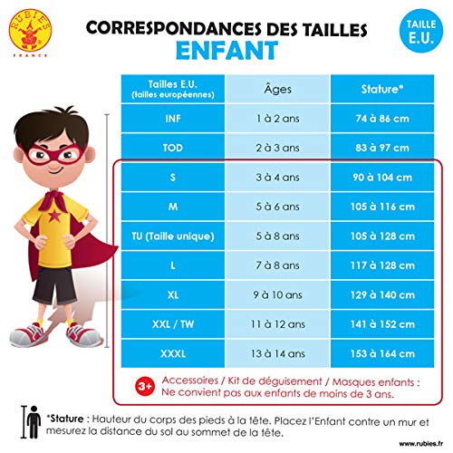 Costum preșcolar RUBIE'S Sonic – 3-4 ani / 90-104 cm
