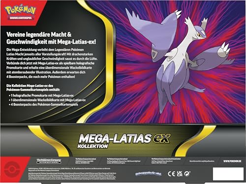 Pokémon Colecție Mega-Latias-ex, 4 boostere TCG