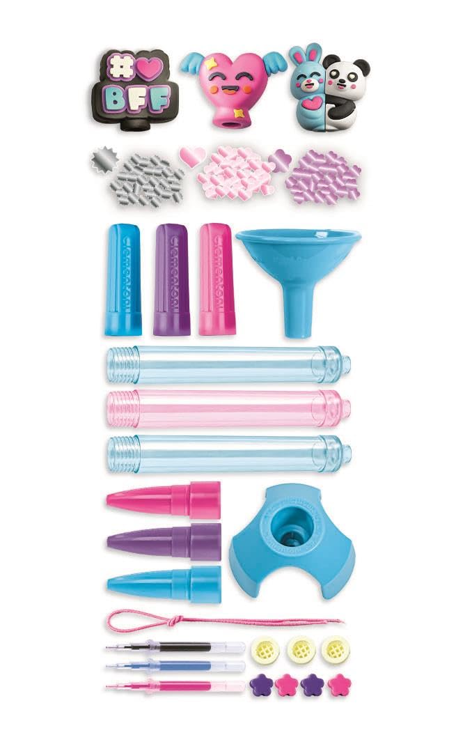 Clementoni 18872 Set DIY Creioane BFF, 6+ ani