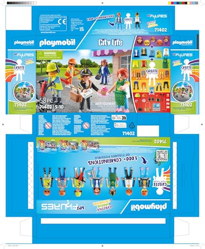 PLAYMOBIL 71402 My Figures City Life, 5 figurine, 5+ ani