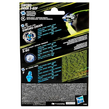 Set Beyblade X Sword Dran 3-60F - Pachet Start cu Lansator