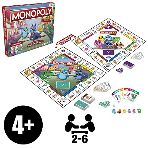 Monopoly Junior Joc de societate 2 in 1, 4+ ani
