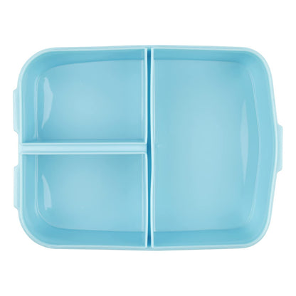 Cutie pentru prânz Winnie Pooh pentru copii cu 3 compartimente, din plastic cu închideri tip clip, ideală pentru grădiniță, școală și timp liber.
