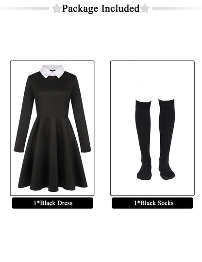 Miulruma Costum Miercuri Familia Addams, 4 piese