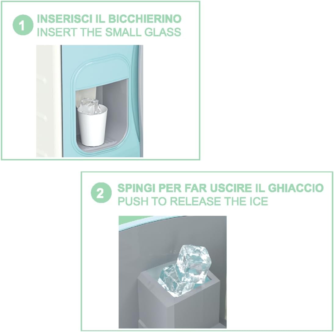 ODS - Maisonella, jucărie de frigider de lux cu lumini, sunete și efect de abur la deschidere, cu accesorii, dimensiuni 30 x 40,2 x 11,5 cm, vârstă recomandată: 3 ani