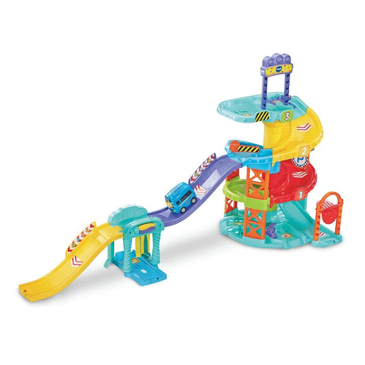 VTech Baby Tut Tut Flitzer - Parcare Interactivă cu Elemente Mobile, Melodii și Autobuz Multilingv - Pentru Copii 1-5 Ani