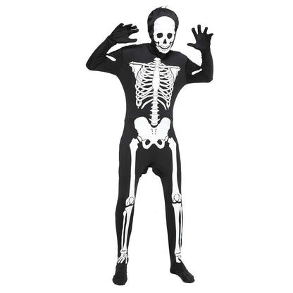 EraSpooky Halloween Body cu Schelet Luminos pentru Bărbați Costum Carnaval Fasching