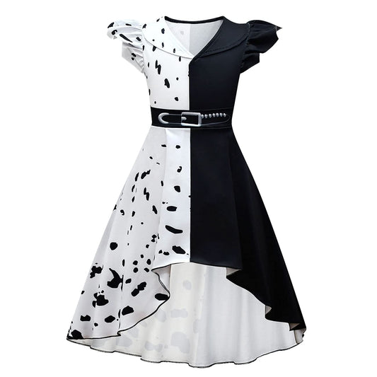 Lito Angels Rochie Cruella Deville cu Perucă, 150 cm