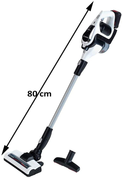 Aspirator Bosch Theo Klein 6812 | Aspirator cu funcție de aspirație și sunet | Duza de podea rotativă și detașabilă | Dimensiuni: 16cm x 16cm x 80cm | Jucărie pentru copii de la 3 ani